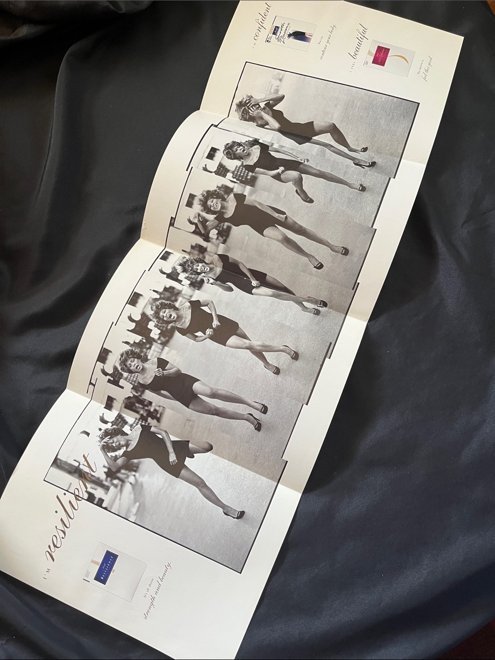 1996 TINA TURNER Vtg Hanes Hosiery Fold Out Ad Peter Lindbergh Photography